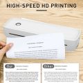 Portable A40 Thermal Printer Inkless Bluetooth A4 paper Mobile Phone photo Document printer for office work home printer, Shipping label print support Pc Mac. 