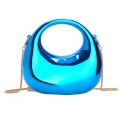 Mini Golden Evening Bag Purses and Handbags Luxury Designer Shoulder Bags Funny Shape Party Wedding Acrylic Shiny Clutch Purse. 