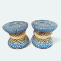2 Pcs Rattan Plastic Medium Mora 10.5" inch - Cane Plastic jelia Mura [ Cane And Crafted ]. 