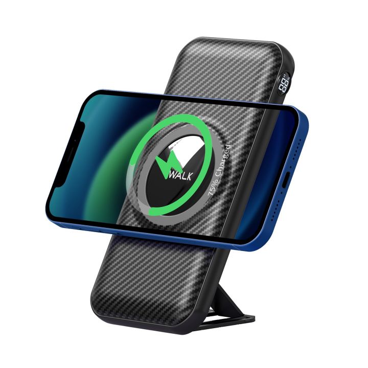 iWALK Power Bank MAG-X 20,000mAh Magnetic Wireless Power Bank with Smart LED & Kickstand