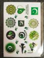 Patriotic Pakistan Stickers Sheet, 14th August Celebration Stickers, 14 August face stickers, Pakistan Flag stickers for Face, Azadi day stickers, Azadi stickers, 14 August stickers, Independence day stickers, National symbols stickers, Hand Face Stickers. 
