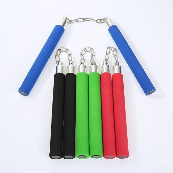 Martial Arts Training Foam Sponge Padded Karate Stick Nunchaku Ninja Nunchuck