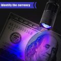Portable Mini Ultraviolet Torch UV LED Flashlight 365/395nm Waterproof Zoomable Violet Light Pet Urine Scorpion Detector UV Lamp. 