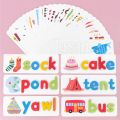 Montessori Alphabet Spelling Word Wooden Math Toys Kids Educational Teaching English Alphabet Cards Puzzle Game Learning Toys. 