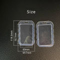 Students Cards Protecting Cover Clear Soft Silicone Wave ID Bus Access Card Holder Transparent Staff Working Credit Card Hloder.