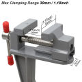 Mini Bench Vise Table Clamp Screw DIY Craft Mold Fixed Repair Tool Plier Jewelry Make Electronics Small Hobby Workbench Portable.