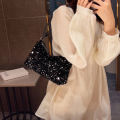 Black Spice Glitter Underarm Bag Casual Chic Design Crossbody Shoulder Bag One Outfit. 