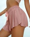 Women Summer Shorts Solid High Waist Casual Sport Pleated Skirt Pants Streetwear Gym Jogger Fitness Yoga Quick Dry Leggings.