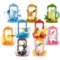 9pcs Pokemon Eevee Evolution Figure Set, Eevee Sylveon Espeon Glaceon Leafeon Anime Model Toys Collection for Kids . 