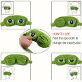 3D Sad Frog Sleep Mask Natural Sleeping Eyeshade Cover Shade Eye Patch Women Men Soft Portable Blindfold Travel Rest Eyepatch. 