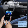 Toocki PD 20W Type C To Lightning fast Charger Cable For iPhone 14 13 12 11 Pro Max Plus XR XS Spring Telescopic Charging Wire.