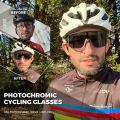 SCVCN Outdoor Sports Cycling Sunglasses Photochromic Glasses for Men Sun Mountain Bike Road Bicycle Eyewear Cycle UV400 Goggles. 