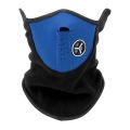 AKE - Motorcycle Half Face Mask Winter Wear Beard cold Protection Mask Black Red Blue Multi Color. 