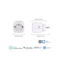 European Smart Socket 2 Pins Intelligent EU Socket Tuya WiFi Smart Plug Timing Voice Mobile Control 16A/20A Europe Sockets. 
