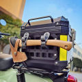 Motorcycle Molle Panel For Trunk Storage Metal Waterproof Tactical Universal Side Box Organizer Modular Storage. 