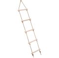 Kids Climbing Wooden Rope Ladder for Kids Wooden Swing Outdoor Game Toy 5-level Ladder Playground Indoor Kids Climbing Toys. 