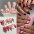 Korean Press On Nails, korean artificial high quality Nails, natural looking, deal, Cateye Nails Pack of 12, Magnetic Cat Eye Nail Polish Look, Press On Nails for Girls, Beautiful Korean Style Nails, Reusable Fake Nails, Nail Art Design, Glossy nude Nails. 