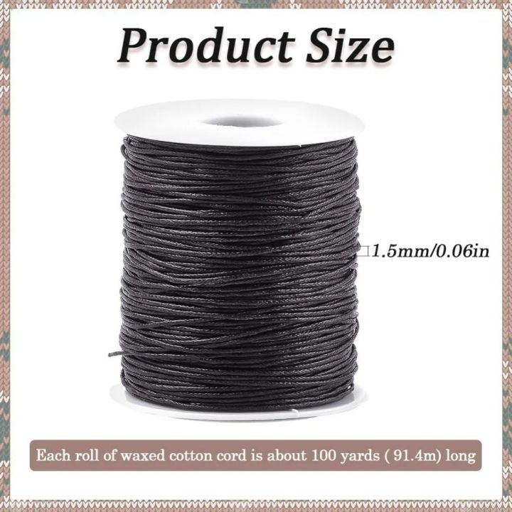 1.5MM%20Dark%20Brown%20Cord%20Smooth%20Waxed%20Cotton%20Thread%20Soft%20Round%20Bracelet%20String%20Beading%20Cords%20Bulk%20Rolls%20with%20Spool%20for%20Sewing%20-%20Image%202