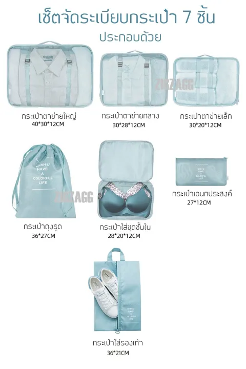 Look.hive%207%20PCs%20premium%20organizer%20set,%20garment%20bag,%20luggage%20organizer,%20clothes%20storage%20and%20accessories%20-%20Image%202