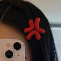 1pc New Angry Hair Clip Novelty Duckbill Clip Crochet Yarn Headband Side Clip. 