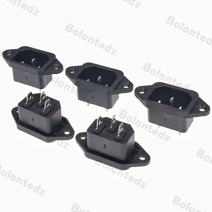 Bolantedz%203/5/10pcs/lot%20IEC%20320%20C14%203Pins%20Male%20Plug%20Panel%20Power%20Inlet%20Sockets%20Connectors%20AC%20250V%2010A%20-%20Image%205
