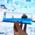 Car Interior Accessories Dashboard Decoration Moving Titanic Liquid Wave Cruise Ship. 