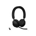 Jabra Evolve2 65 MS Stereo Wireless Headset with Link 380a Adapter. 