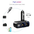 Car Cigarette Lighter Socket 12-24V Auto Cigar Lighter Dual USB Charger Power Adapter Outlet 2.1A/1.0A 80W Splitter Universal. 