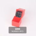 QJH Number Stamp (0-9) Letter Stamp Set (A-Z) Punch Perfect for Imprinting Metal Stamping Kit, Plastic, Wood, Leather 2-12.5MM. 