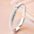 925 Sterling Silver Peacock Opening Screen Bracelet For Women Luxury Designer Texture Open Bracelets Party Original Jewelry Gift. 