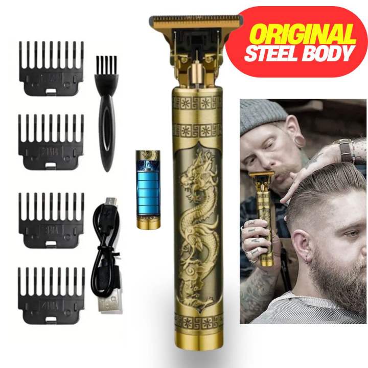 STEEL%20BODY%20Vintage%20T9%20Professional%20Hair%20Trimmer%20For%20Men%20Women%20Snake%20Design%20Hair%20Clipper%20-%20Image%202