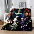 U2 Rock Bang Bono 3D Printing Blanket,Soft Throw Blanket for Home Bedroom Bed Sofa Picnic Travel Office Rest Cover Blanket Kids. 