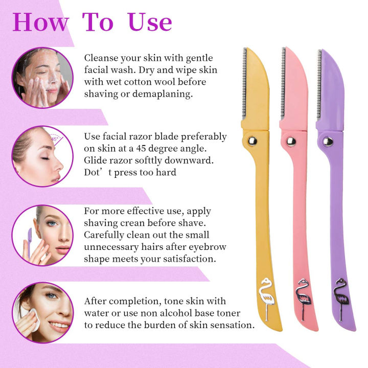 Pack%20of%203%20Feather%20Flamingo%20Facial%20Razor%20for%20Face%20Eyebrows%20&%20Body%20shaving%20Facial%20Touch-up%20Razor%20-%20Image%204