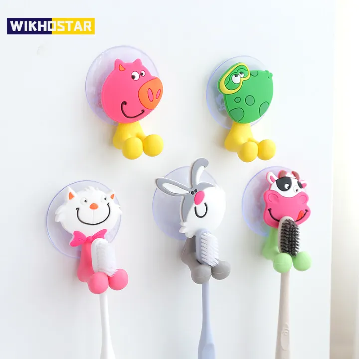 Cartoon%20Animal%20Toothbrush%20Holder%20Wall%20Mounted%20Antibacterial%20Tooth%20brush%20Storage%20Rack%20With%20Suction%20Cup%20Bathroom%20Organizer%20-%20Image%202