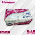 Florance perfumed tissue box 550 sheets on AL HARAMIN MEGA STORE. 