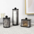 1/3 Pcs Acrylic Qtip Holder with Lid Clear Cotton Pad Holder Bathroom Makeup Organizers Containers Storage Box for Cotton Ball.