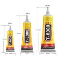 T8000 Soft Anti-Vibration Electronic Components Glue Clear Contact Phone Repair Adhesive with Precision Applicator 15/50/110 ML. 