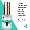 Tinovo Uno Nail Growth Complex 9 IN 1 Nail Art Treatment Therapy for Repair Care Thin Brittle Nails  Natural Top Coat Hardener. 