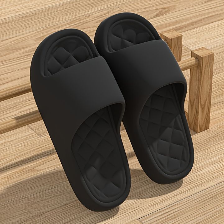 2025 New Men's Trendy Summer Slippers - Soft Anti-Slip Sole Cloud Sandals for Home, Beach, Indoor & Outdoor