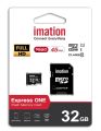 Imation 32GB Micro SD card with adapter CLASS10 U1. 