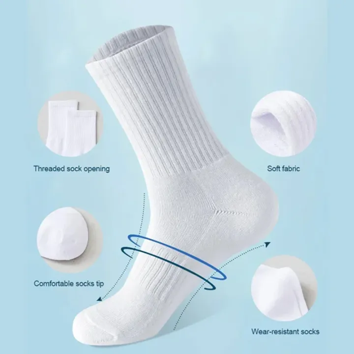 5Pairs%20Brand%20Men%20Cotton%20New%20Style%20White%20Socks%20Men%20Soft%20Breathable%20Sports%20Long%20Socks%20Summer%20Winter%20for%20Male%20Socks%20Plus%20Size%20-%20Image%203