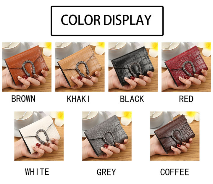 Leading%20Crocodile%20Pattern%20Wallet%20Women's%20Fashion%20Simple%20Multifunctional%20Coin%20Purse%20Mini%20Women's%20Small%20Bag%20Card%20Bag%20-%20Image%205