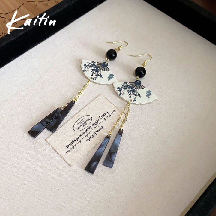 New%20Chinese%20Style%20Fan%20Resin%20Tassel%20Earrings%20for%20Women%20Fashion%20Trend%20Ear%20Hook%20Temperament%20National%20Style%20Jewelry%20Female%20Gift%20-%20Image%203