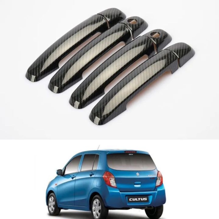 Suzuki cultus door handle cover carbon fiber 8pcs set