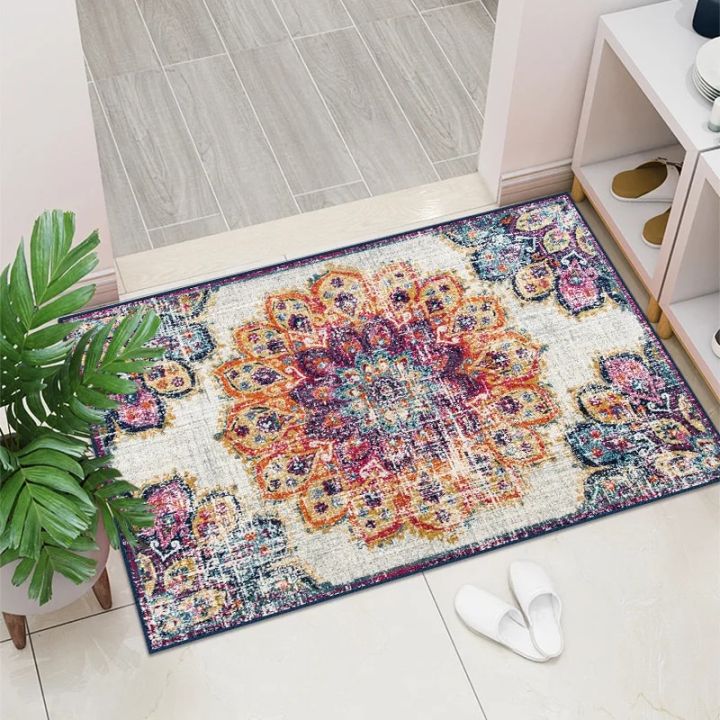 VIKAMA%20Crystal%20Velvet%20Floor%20Mat%20Light%20Luxury%20Retro%20Entry%20Door%20Floor%20Mat%20Carpet%20Door%20Mat%20Entry%20Door%20Foot%20Mat%20Entryway%20Carpet%20-%20Image%205