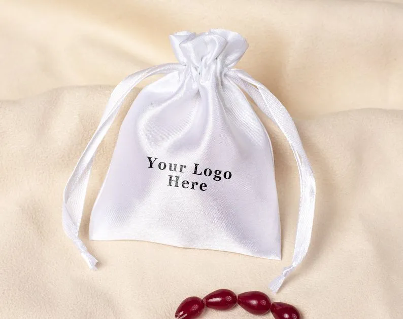 100 Custom Jewelry Packaging Pouch Party Favor Gift Packaging Logo on sale Bags | Free Shipping