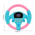 Eletric Steering Wheel Toy with Light Sound for Baby Kids Educational Portable Simulated Driving Steering Wheel Vocal ToysToys. 