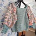 Handmade Granny Tee Crochet Crop top for girls. 