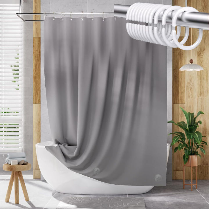 Grey%20PEVA%20Bath%20Curtain%20Liner%20with%20Magnetic%20Strips%20Waterproof%20Shower%20Mat%20for%20Bathtub%20-%20Bathroom%20Curtain%20-%20Image%207
