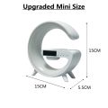 Smart Sound G63 Mini Colorful Ambient Light Wireless Charge Smart Speakers and Alarm Clock. 